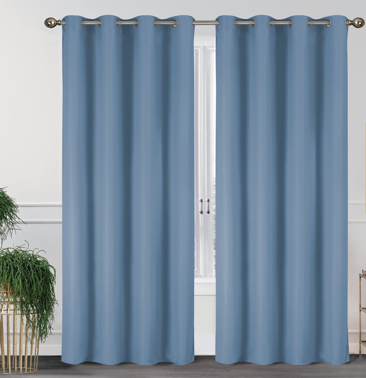 55'' X 84'' Solid Thermal Blackout Panels- 2 Pack (15 Colors)